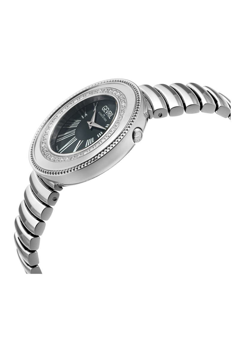 Gandria Diamond Bracelet Watch, 36mm - 0.5ct., Alternate, color, SILVER