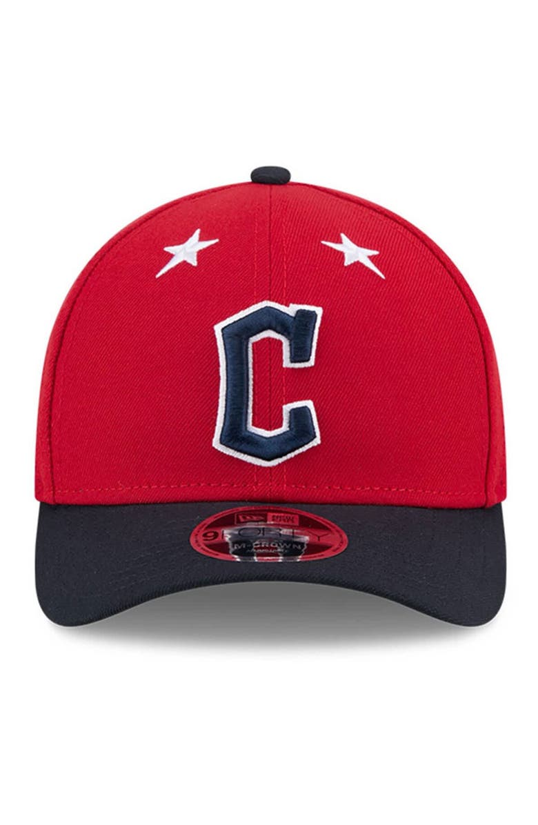 New Era Men's New Era Red/Navy  Cleveland Guardians 2025 MLB All-Star Game 9FORTY M-Crown Adjustable Hat, Alternate, color, Red