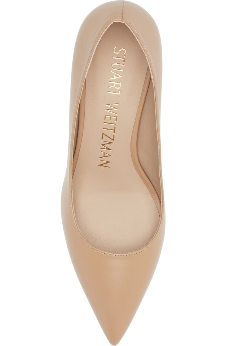 Stuart Weitzman Linsi 75 Block Pump, Alternate, color, Adobe