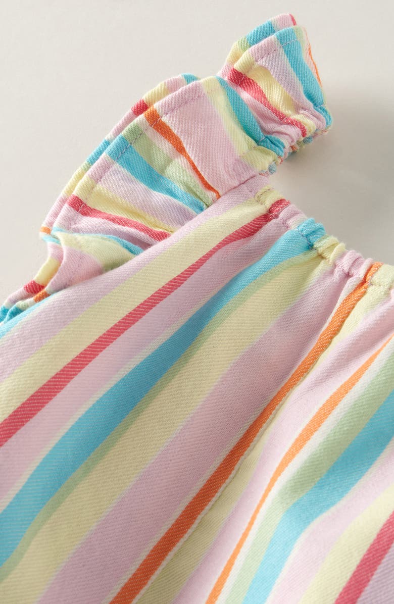 Tucker + Tate Double Flutter Cotton Romper, Alternate, color, Pink Lavender Flutter Stripe