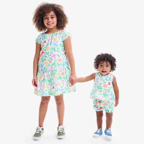 PRIMARY PRIMARY BABY WOVEN TANK & BUBBLE SHORT SET IN BRIGHT BACKYARD