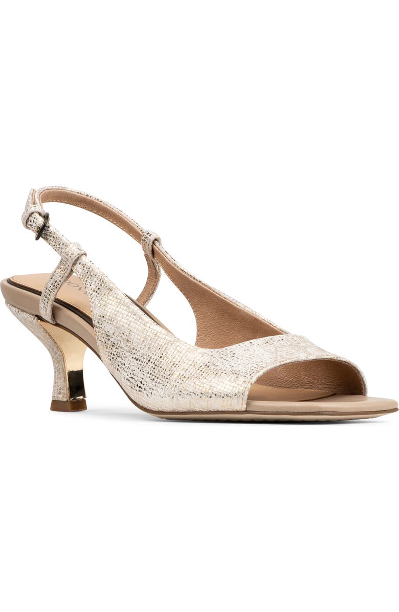 Donald Pliner Grinn Peep Toe Slingback Sandal, Main, color, Camel