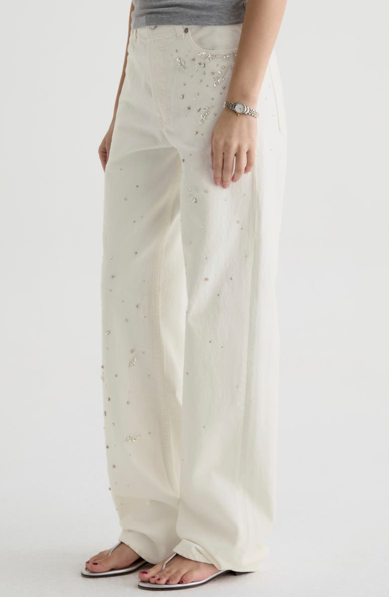 AG Billie High Waist Straight Leg Jeans, Alternate, color, Opal Radiance