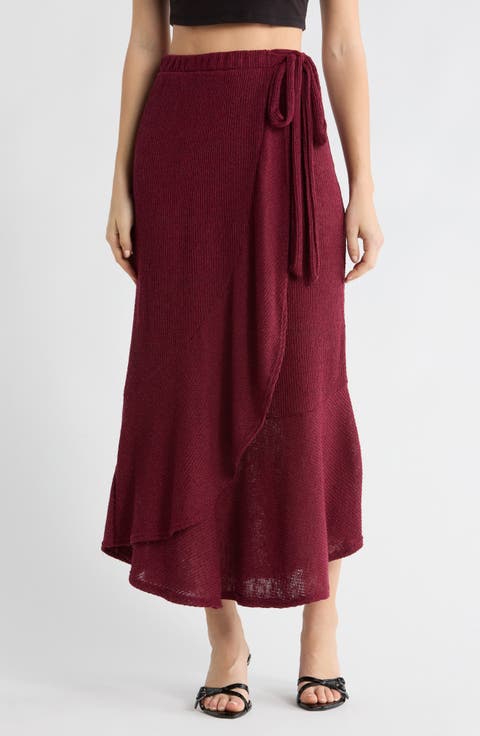 Wrap Midi Skirt