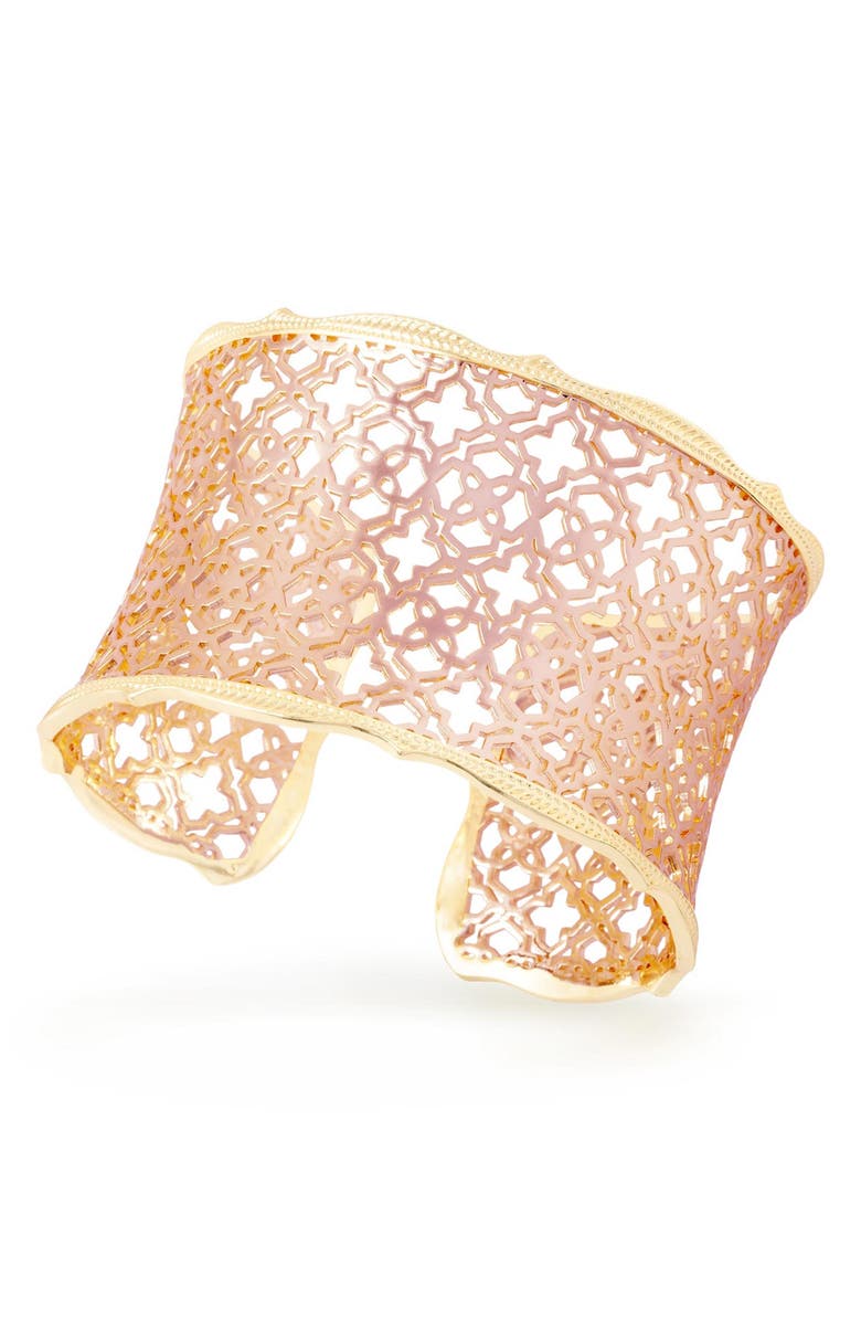 Kendra Scott Mystic Bazaar - Candice Wide Cuff, Alternate, color, Rose Gold/ Gold