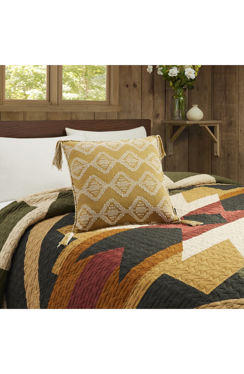 Pendleton Saddle Brook Accent Pillow, Alternate, color, Yellow Ivory