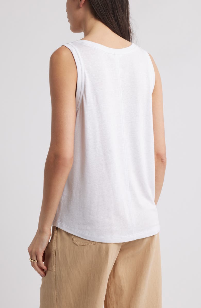 Caslon<sup>®</sup> Relaxed Tank, Alternate, color, White