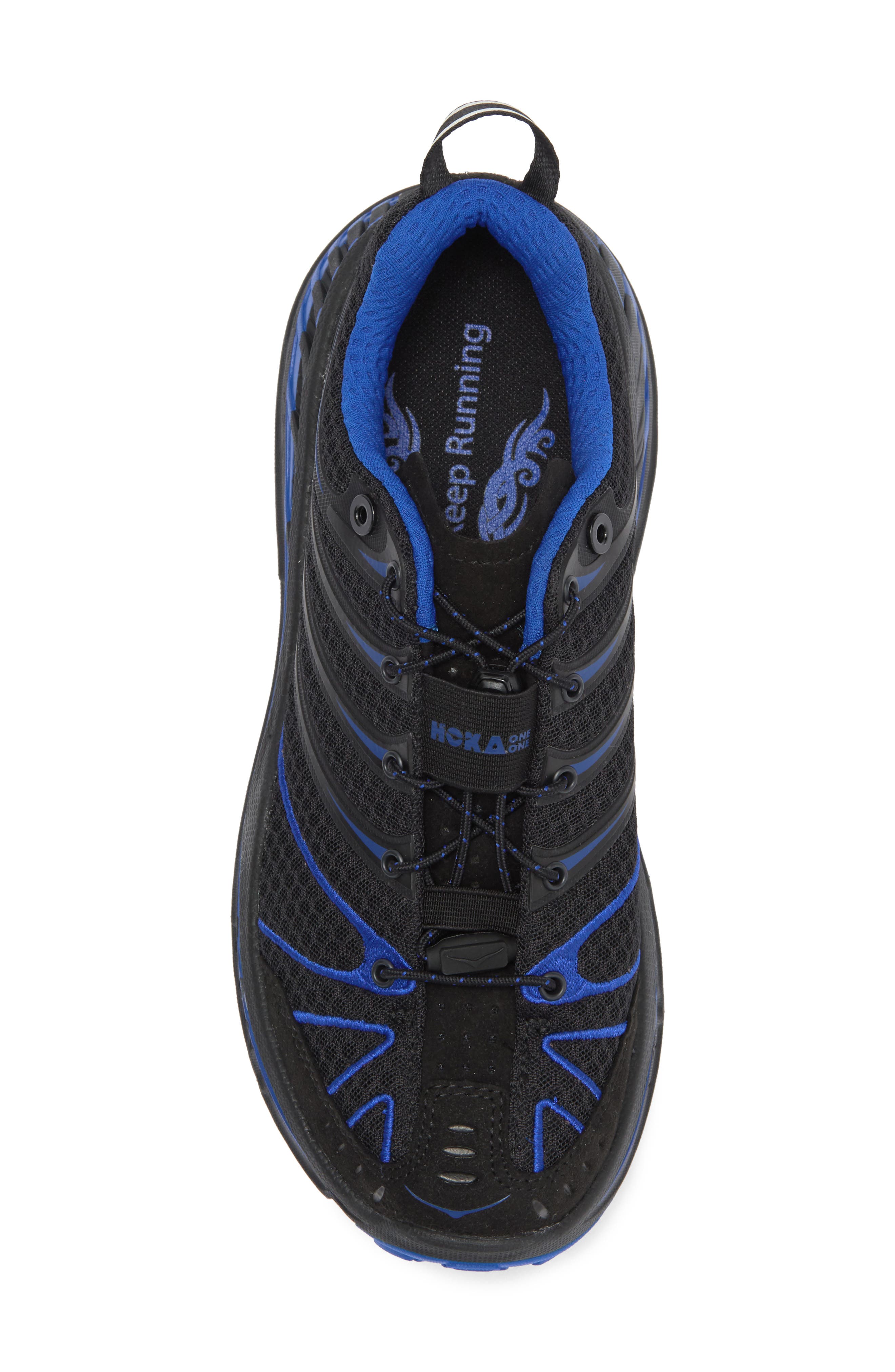 HOKA Stinson Evo OG Running Shoe, Alternate, color, Black / Ultramarine