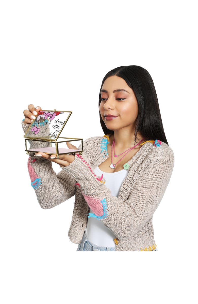 Hello Kitty "Enjoy The Little Things" Glass Box, Alternate, color, Pink