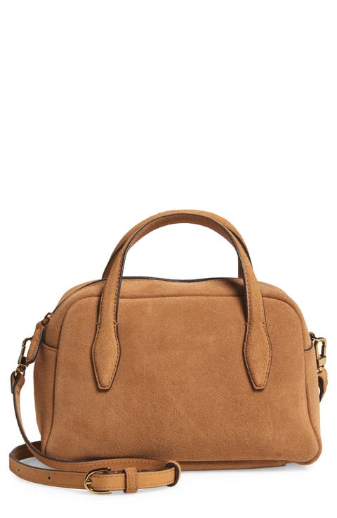 Medium Suede Crossbody Bag