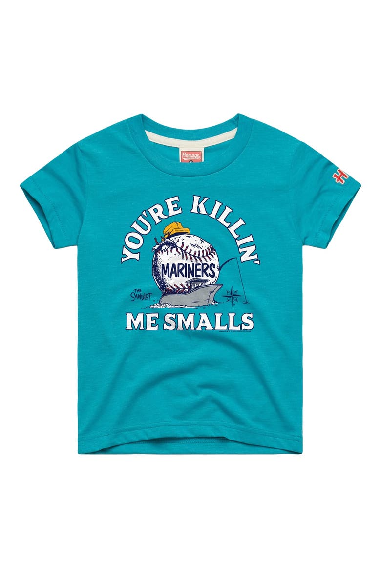 Toddler Homage Teal Seattle Mariners x The Sandlot Tri-Blend T-Shirt, Main, color, Teal