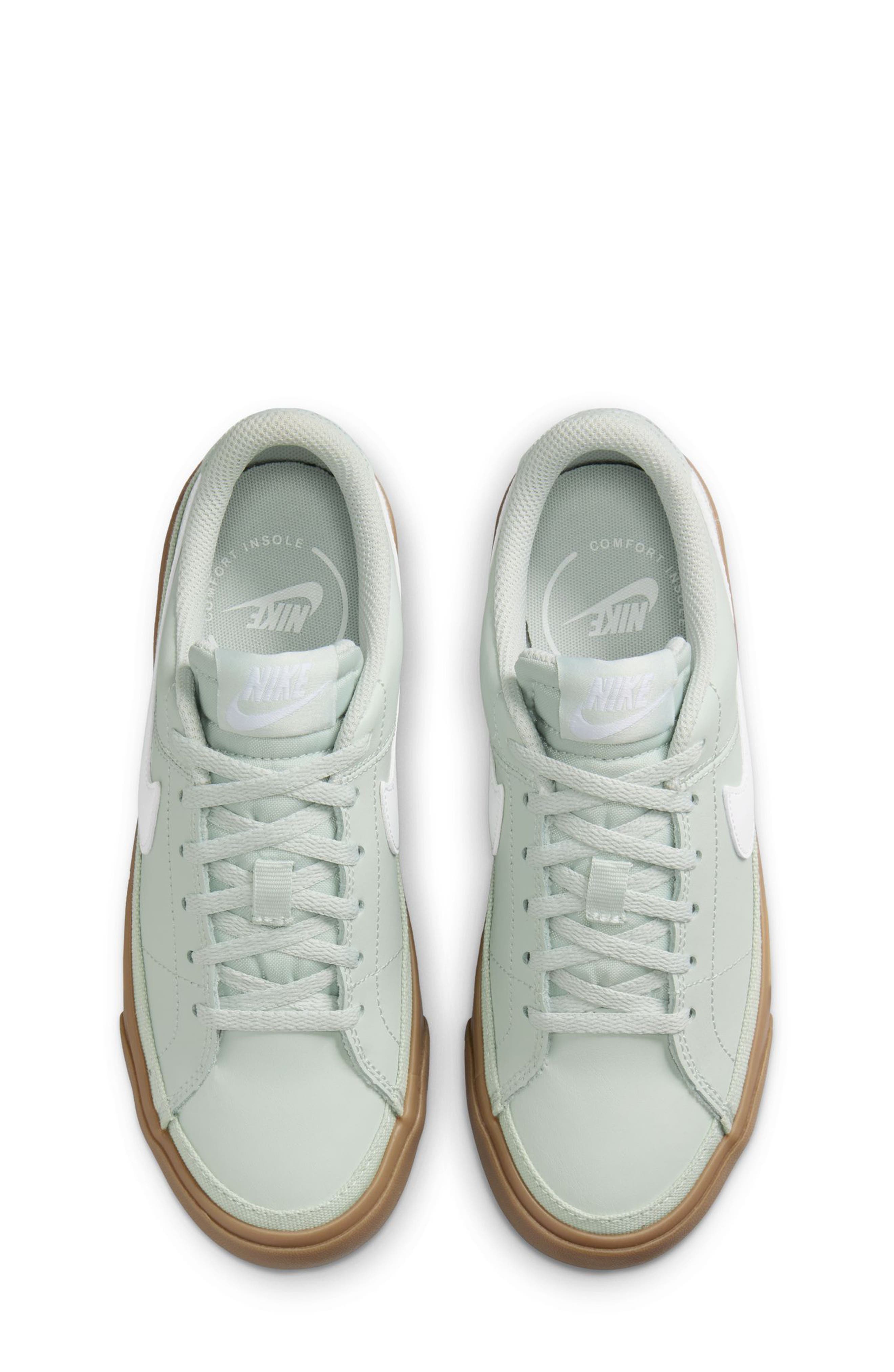 Nike Kids' Court Legacy Sneaker, Alternate, color, Light Silver/ White/ Brown