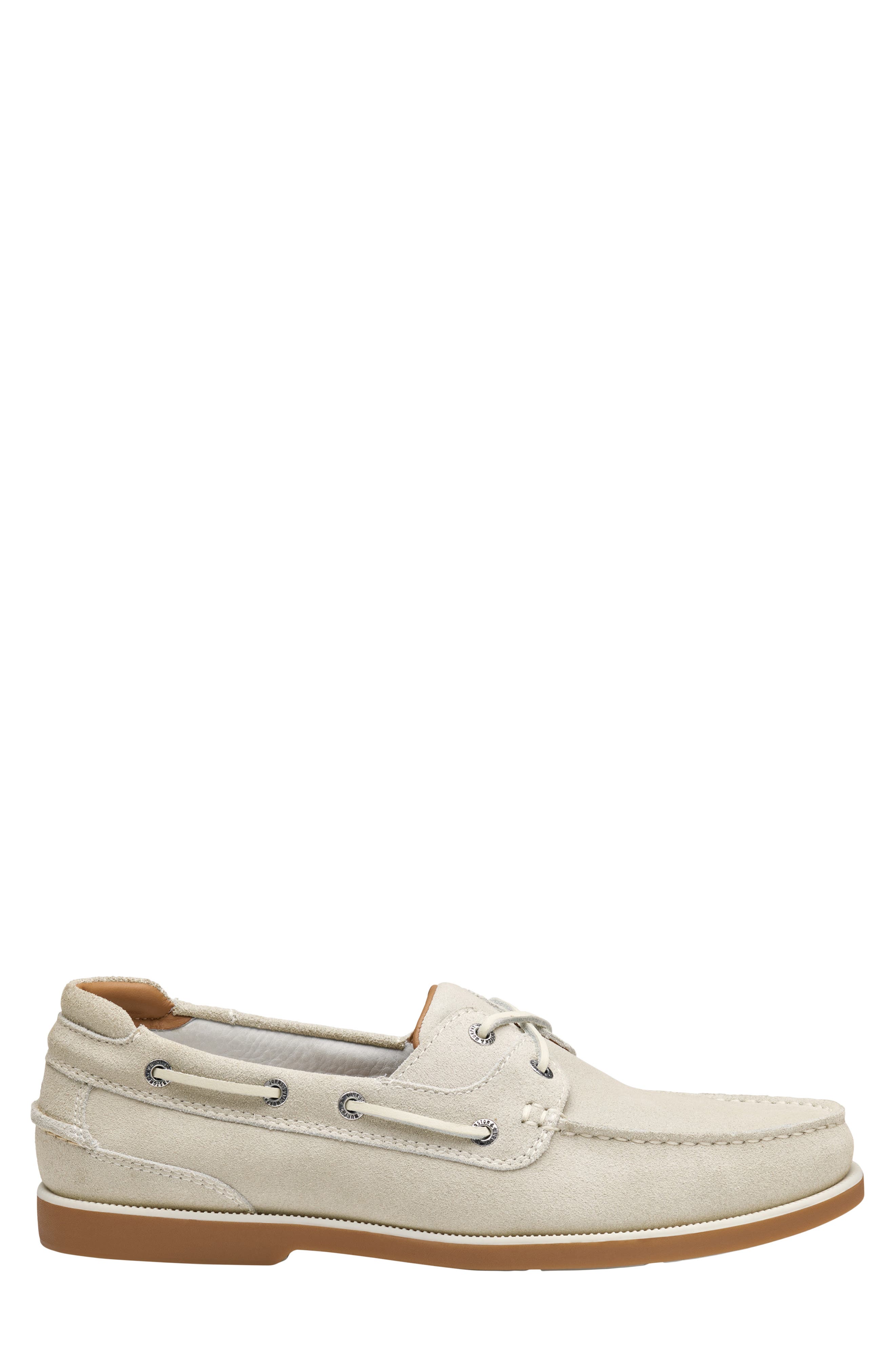 Ventura Boat Shoe, Alternate, color, OFF WHITE SUEDE