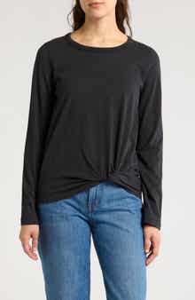 Madewell Front Twist Cotton Top