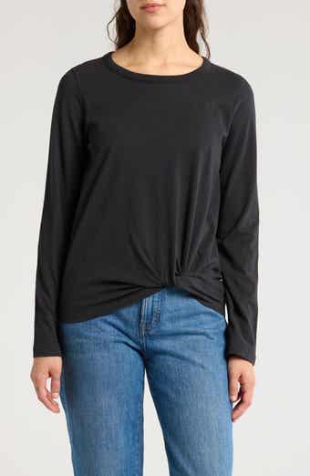 Madewell Front Twist Cotton Top