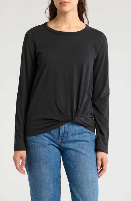 Madewell Front Twist Cotton Top