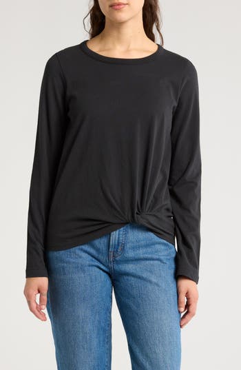 MADEWELL MADEWELL FRONT TWIST COTTON TOP 