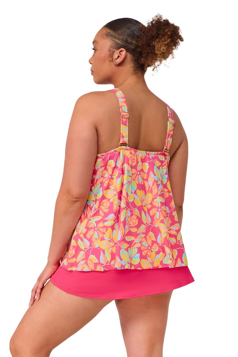 Sadie Tankini Swimsuit Top, Alternate, color, Magic Hour Crepe