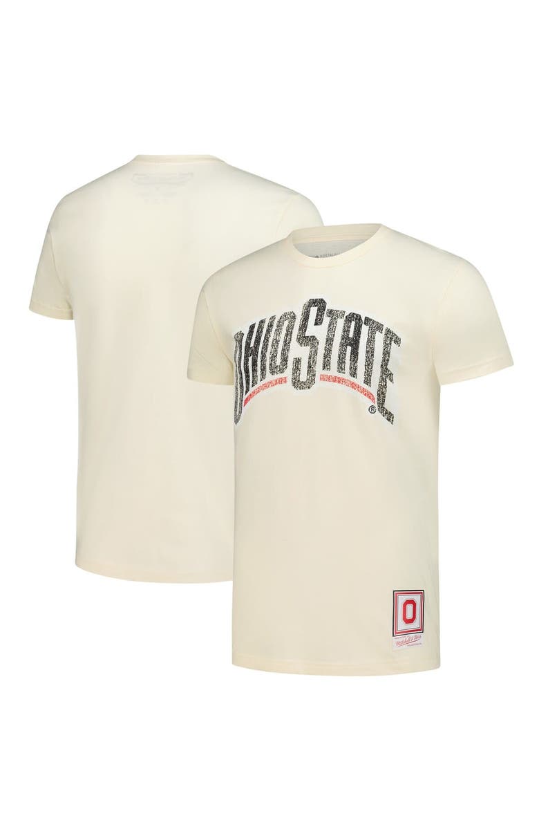 Mitchell & Ness Men's Mitchell & Ness  Cream Ohio State Buckeyes Vintage Tone T-Shirt, Main, color, 