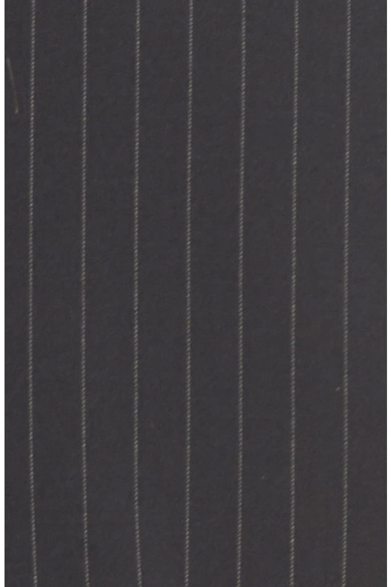 'Dutali' Pinstripe Bodice Stretch Wool Sheath Dress, Alternate, color, BLACK