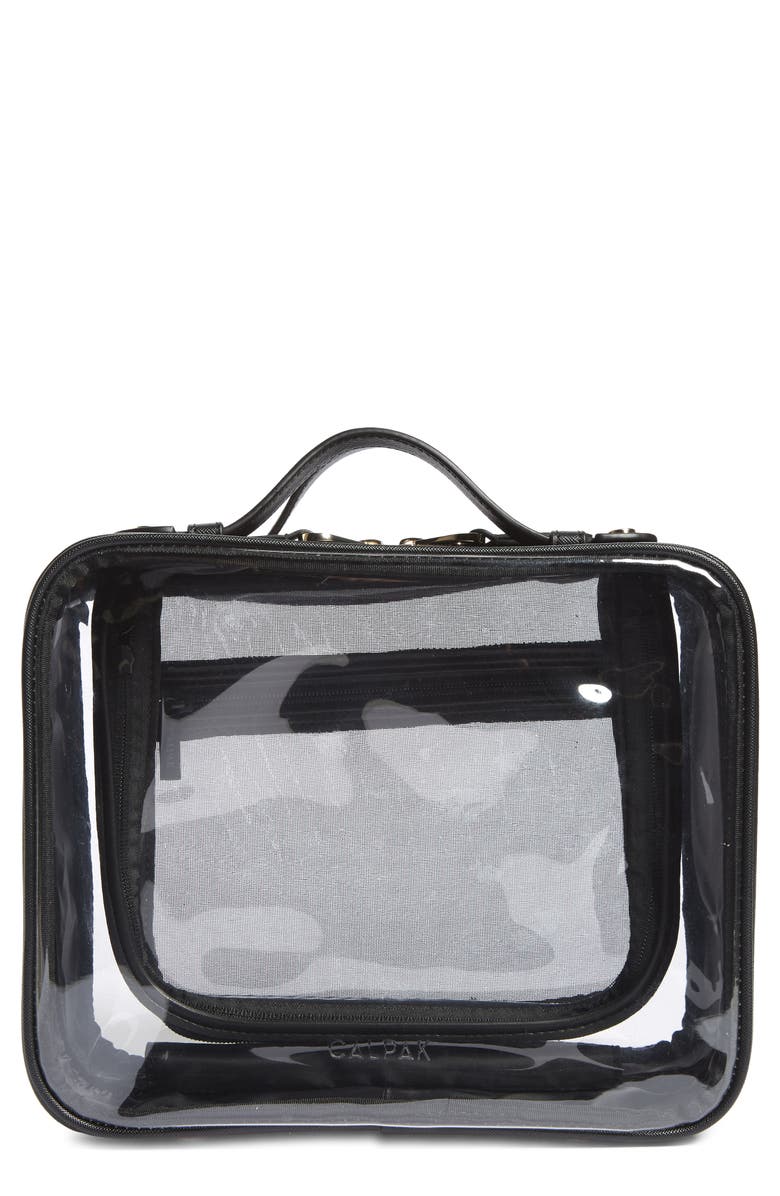 CALPAK Clear Cosmetics Case, Main, color,