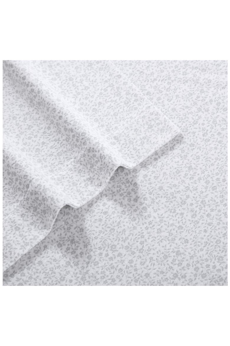 Chelsea Vine Cotton Flannel Sheet Set, Alternate, color, LIGHT PASTEL GREY