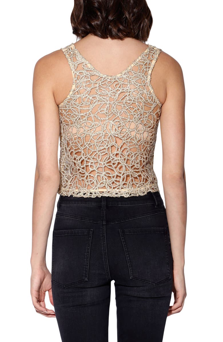 Walter Baker Macie Crop Top, Alternate, color, Gold