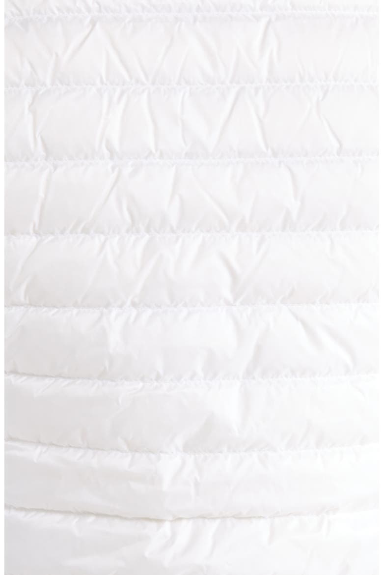 V Quilted Down Stretch Vest, Alternate, color, CHALK WHITE