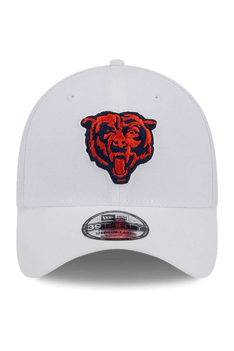 Men's New Era White Chicago Bears Main 39THIRTY Flex Hat, Alternate, color, White