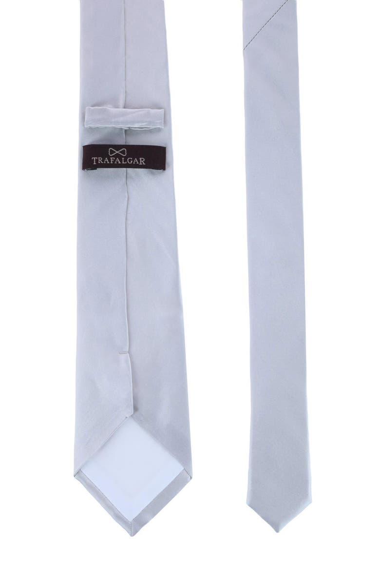 Sutton Sold Silk Tie, Alternate, color, SILVER