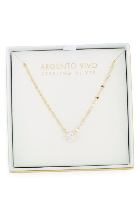 CZ Coffee Bean Chain Pendant