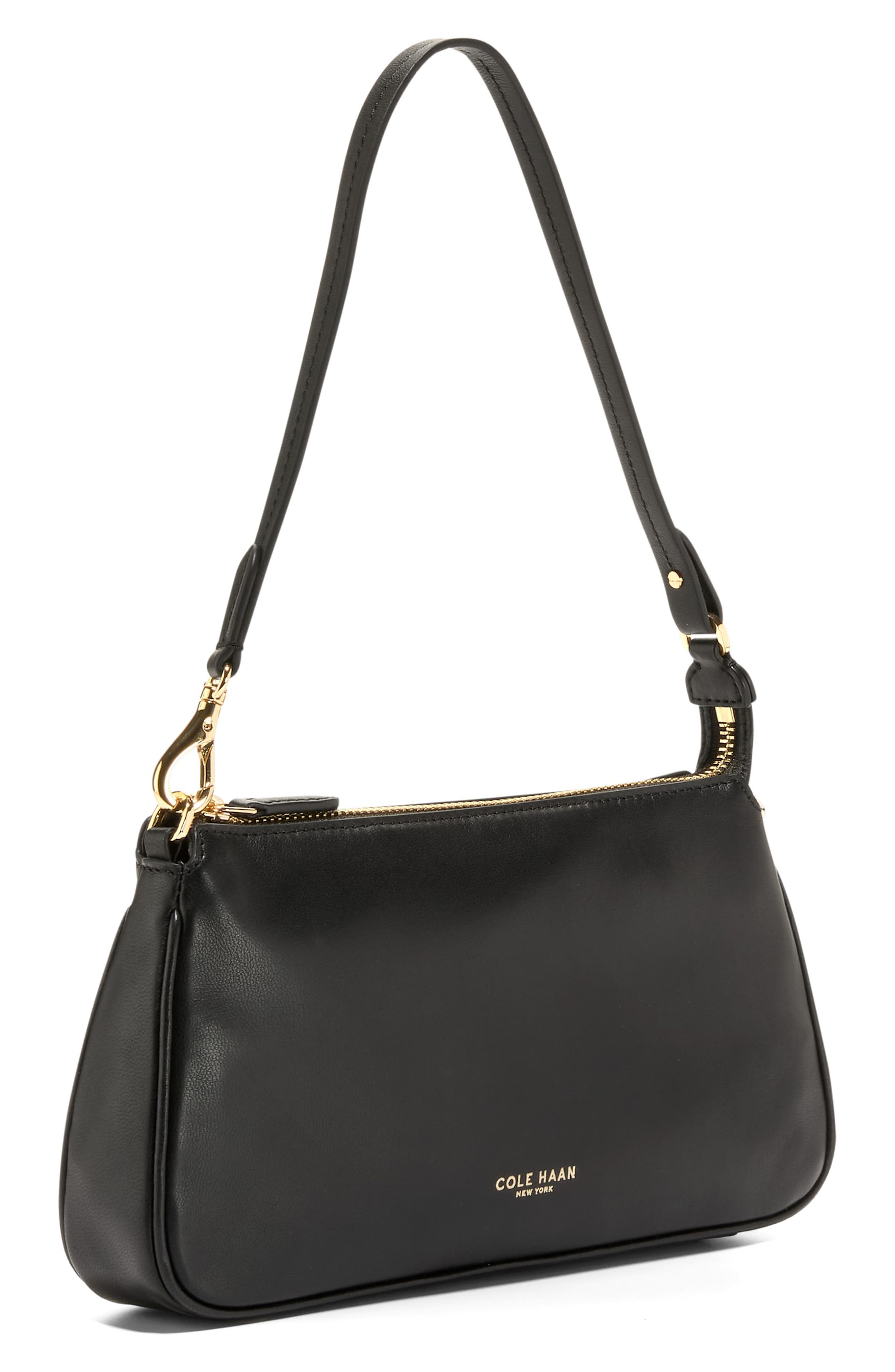 Cole Haan Willa Shoulder Bag, Alternate, color, Black