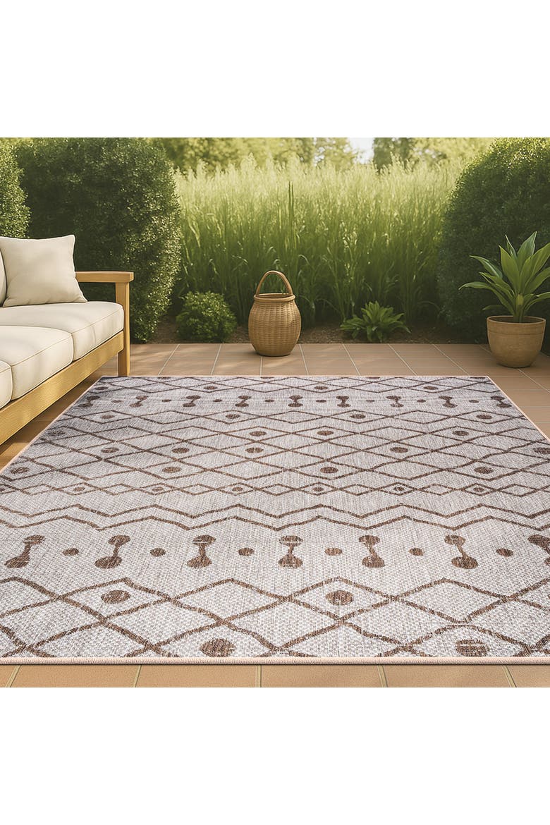Nokat  Bohemian Indoor/Outdoor Area Rug, Alternate, color, Beige/Brown