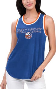 G-III 4HER BY CARL BANKS Women's G-III 4Her by Carl Banks Royal New York Islanders Strategy Tank Top