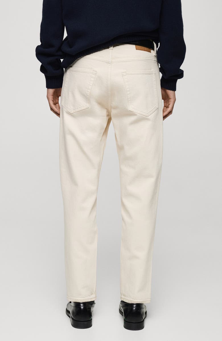MANGO Ben Tapered Jeans, Alternate, color, Ecru