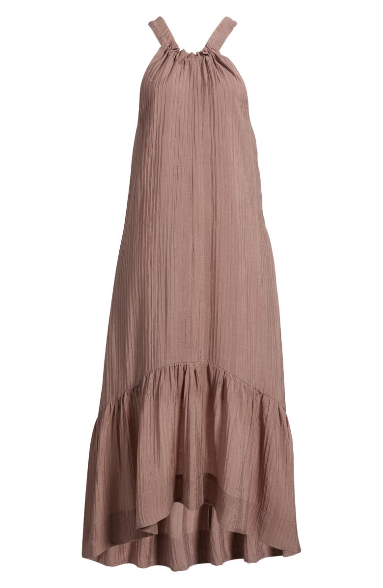 Socialite High/Low Halter Dress, Alternate, color, Deep Taupe