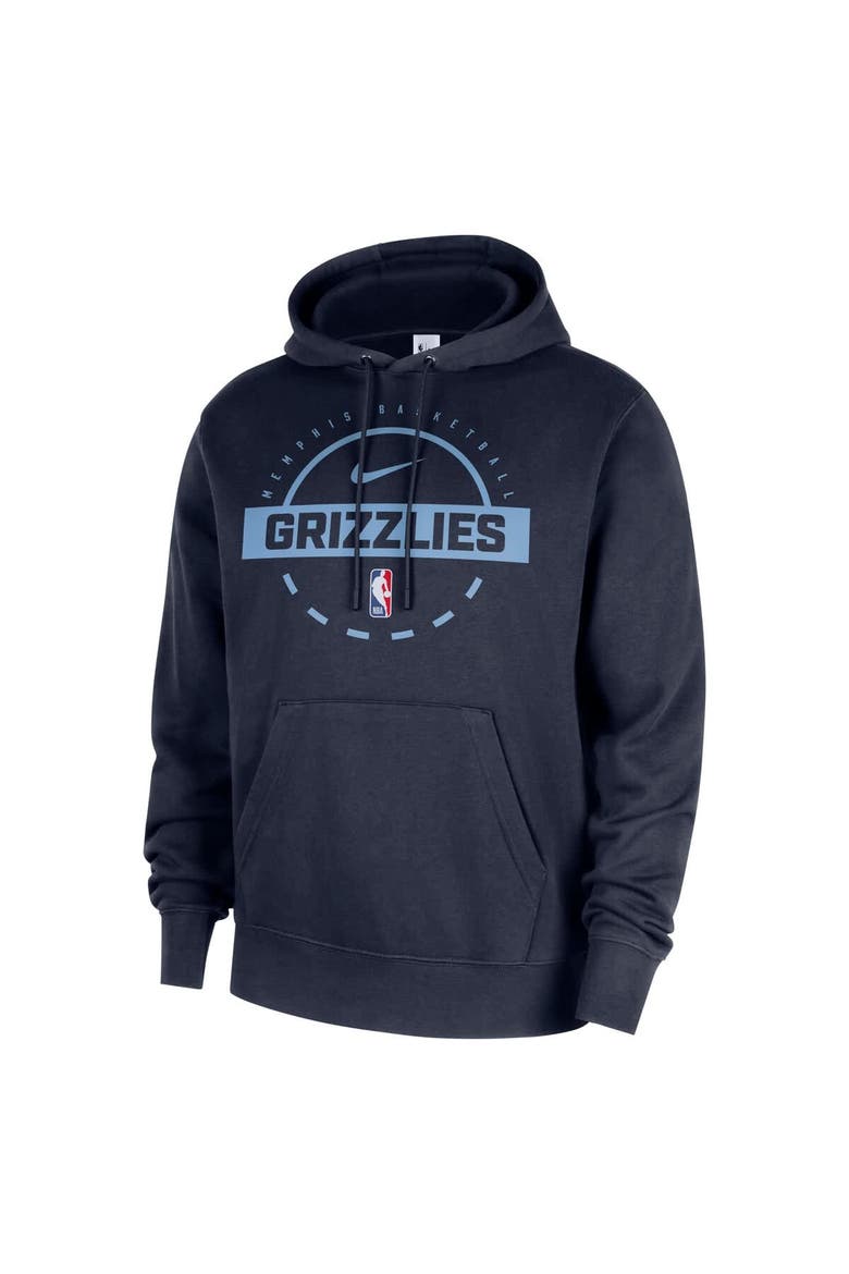 Men's Nike Navy Memphis Grizzlies 2025/26 Authentic Practice Club Pullover Hoodie, Alternate, color, Navy