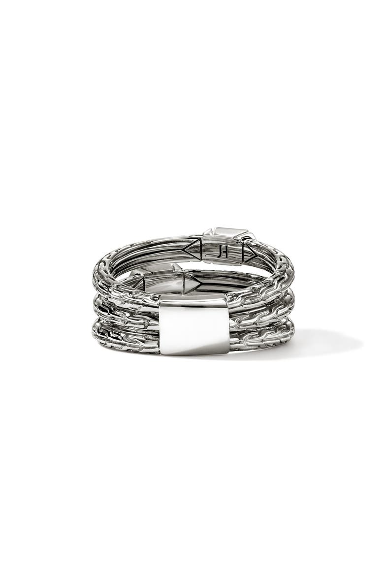 Icon Stud Triple Row Ring, Alternate, color, SILVER