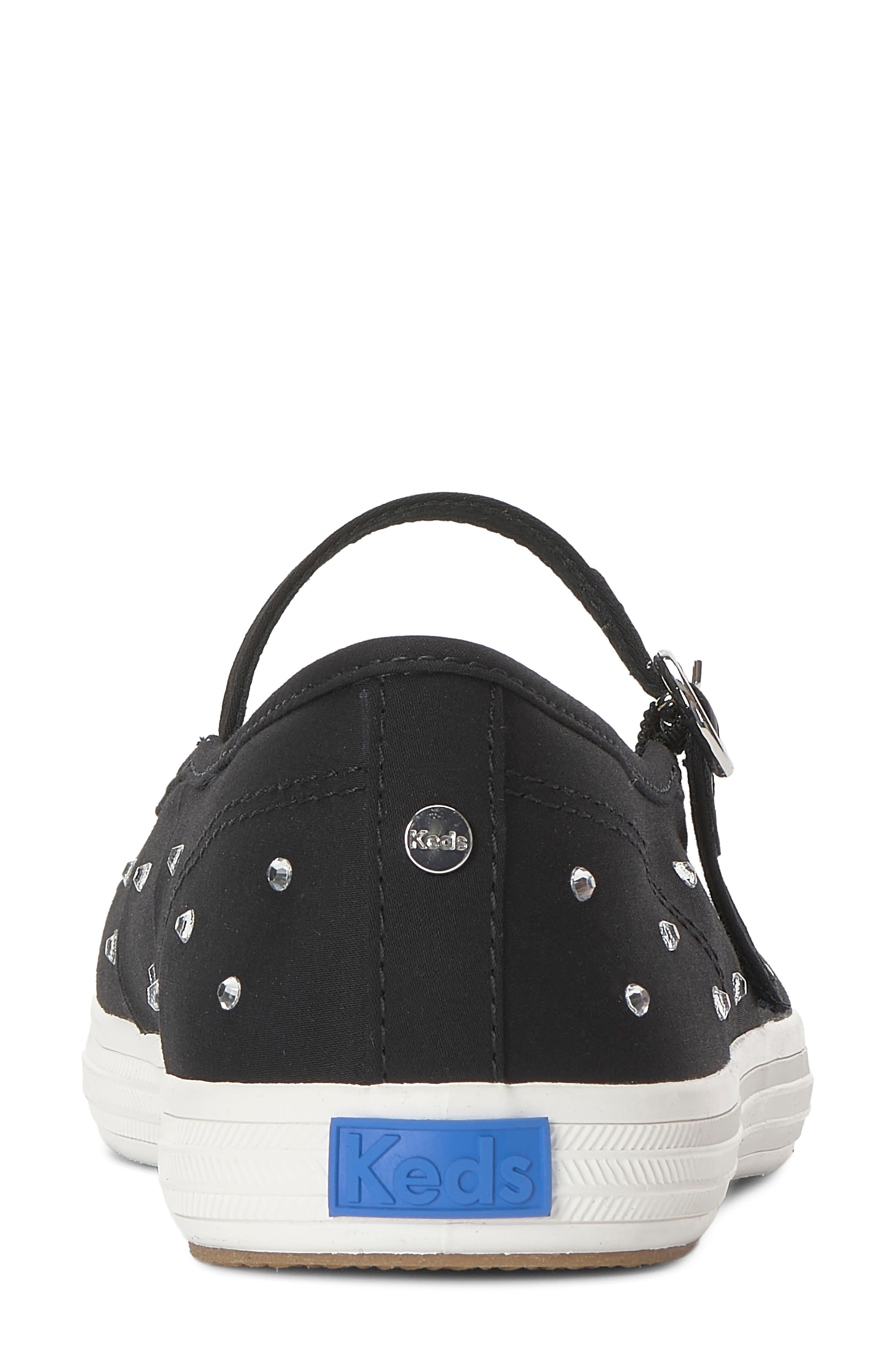 Square Toe Mary Jane Sneaker, Alternate, color, BLACK