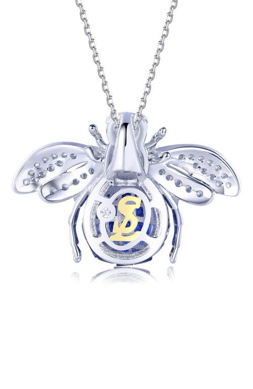 Suzy Levian Cubic Zirconia Bumblebee Pendant Necklace