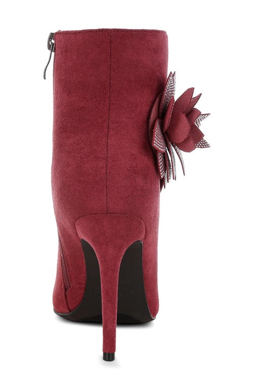 London Rag Yarrow Bootie In Burgundy