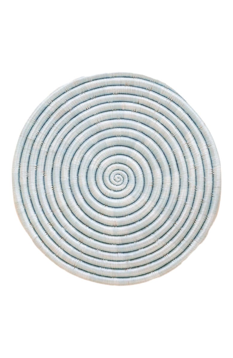 indego africa 12" Sisal Placemat - Light Blue, Main, color, Blue