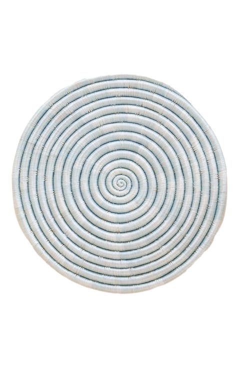 12" Sisal Placemat - Light Blue