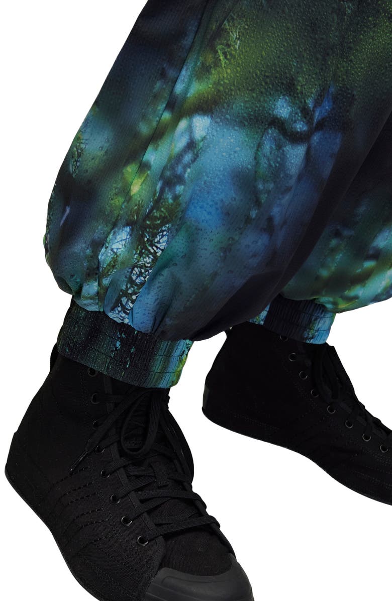 Y-3 Allover Print Belted Ripstop Pants, Alternate, color, 