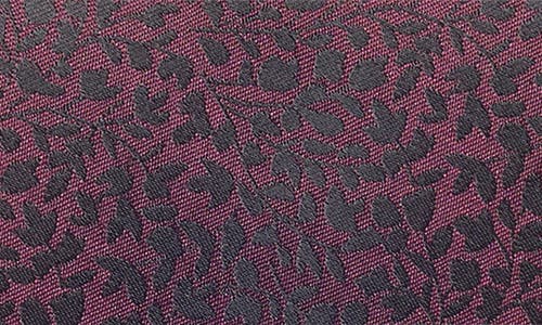 Tom Baine Leaf Jacquard Tie In Purple