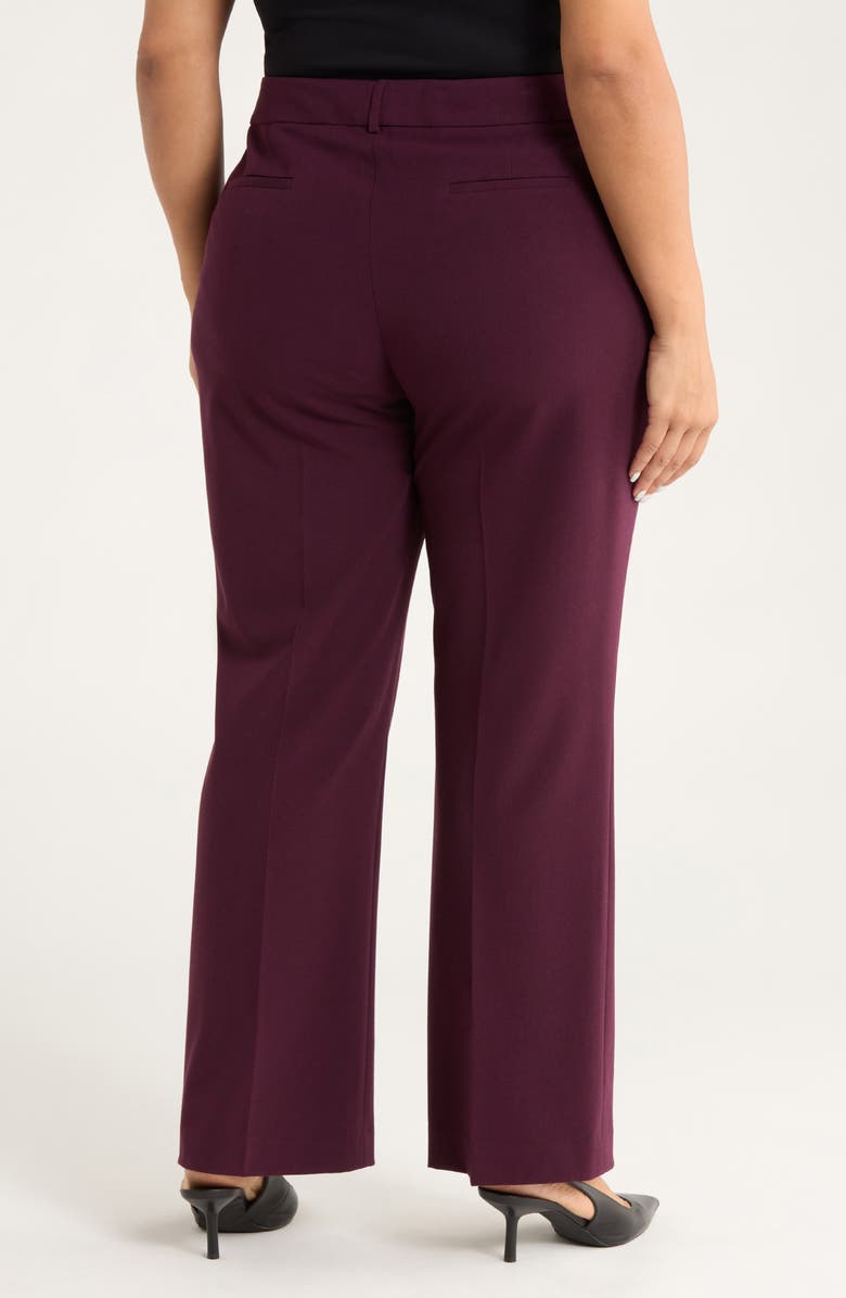 Tahari ASL Bird Eye Pants, Alternate, color, Plum