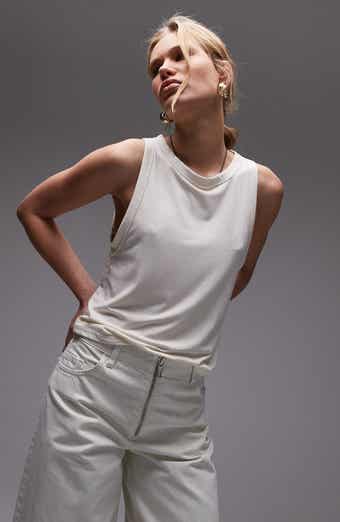 Topshop Loose Fit Crewneck Tank