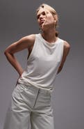 Topshop Loose Fit Crewneck Tank