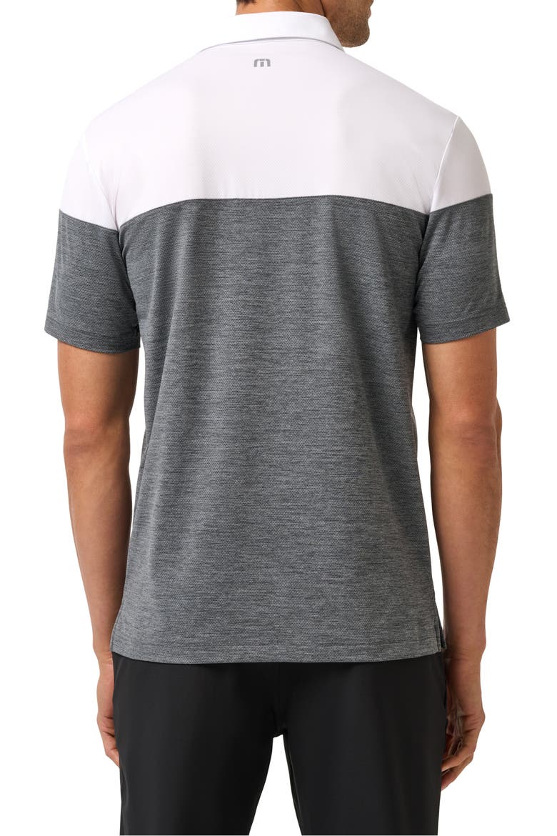 Heater Pro Colorblock Performance Polo, Alternate, color, WHITE