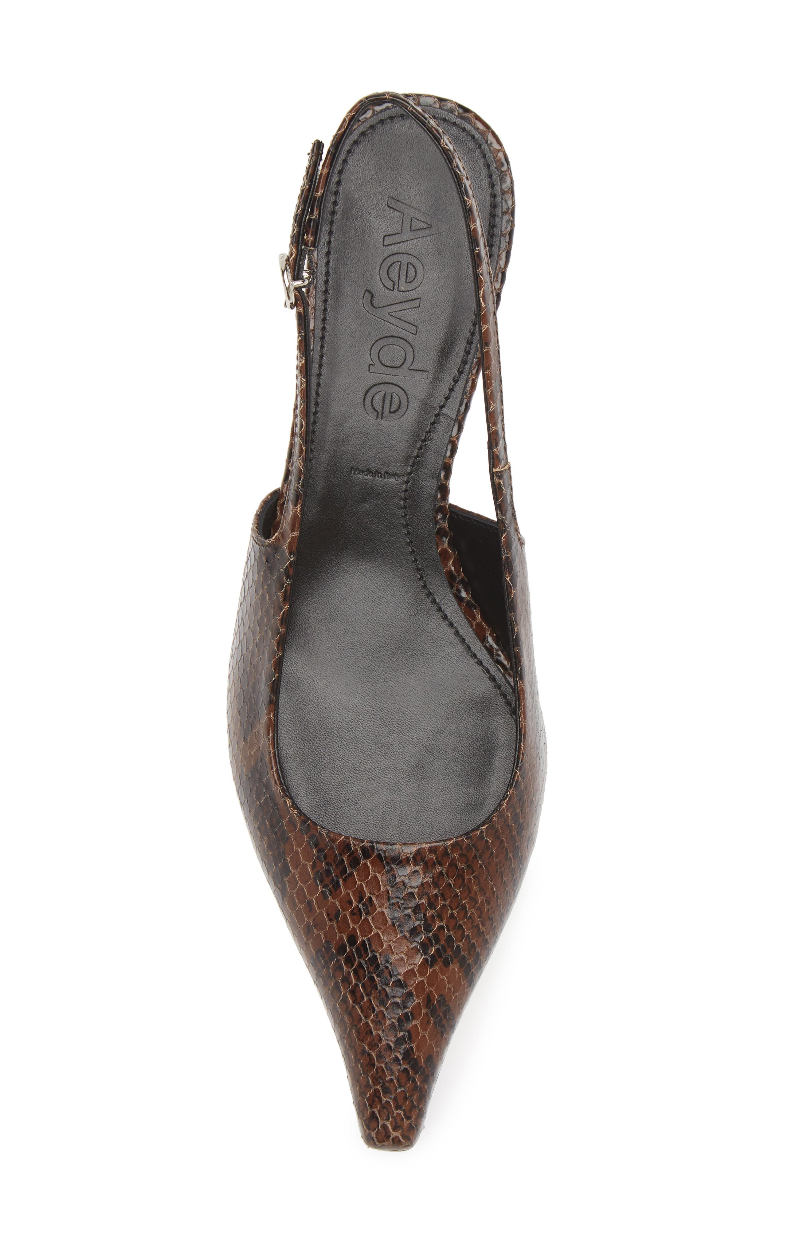 aeyde Catrina Pointed Toe Pump, Alternate, color, Moka